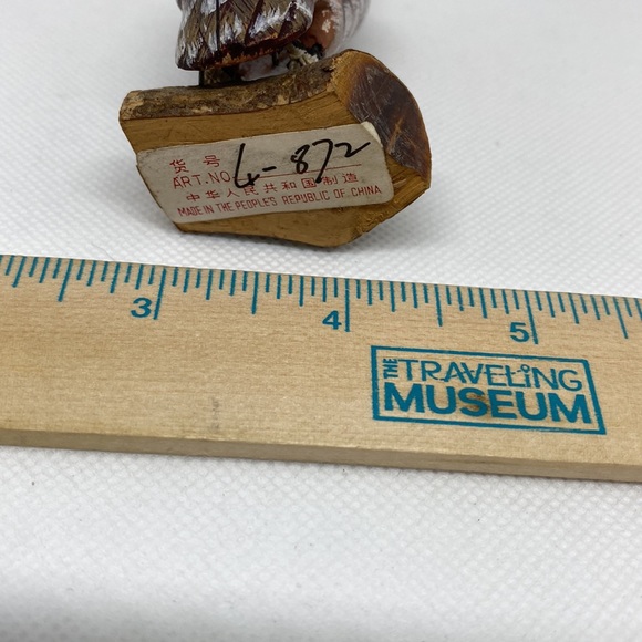 Vintage Wooden owl figurine - Picture 5 of 5